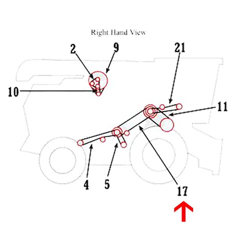 Aftermarket Z34405 Separator VBelt Fits John Deere Combine 4425 COB40-0891